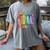 Equality Books Peace Love Compassion LGBT Gay Lesbian Pride Women's Comfort Colors T-Shirt Gray