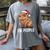 Ew People Capybara Christmas Lights Introvert Humor Women's Comfort Colors T-Shirt Gray