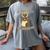 Ew People Ferret Saying Mask Introvert Ferrets Women's Comfort Colors T-Shirt Gray