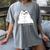 Ew People Introvert Sayings Sarcastic Cat Quote Women's Comfort Colors T-Shirt Gray