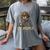 Ew People Moody Cat Sarcastic Introvert Artwork Women's Comfort Colors T-Shirt Gray