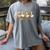 Fall Goose Reading Book Teacher Autumn Pumpkin Cozy Season Women's Comfort Colors T-Shirt Gray