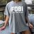 Fear Of Being Included Fobi Sarcastic Women Introvert-Chic Women's Comfort Colors T-Shirt Gray