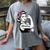 Female Librarian Rosie Riveter Book Guardian Woman Women's Comfort Colors T-Shirt Gray