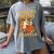 Floral Cow Reading Pun Just One More Chapter Cozy Book Lover Women's Comfort Colors T-Shirt Gray