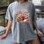 Fox And Book Lover Graphic For Women And Spring Pink Flower Women's Comfort Colors T-Shirt Gray Fox And Book Lover Graphic For Women And Spring Pink Flower Women's Comfort Colors T-Shirt Gray