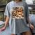 Fox Reads By Fireplace In Cabin Rustic Book Cozy Cup Tea Women's Comfort Colors T-Shirt Gray