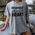 Friendly Introvert At Heart Women's Comfort Colors T-Shirt Gray Friendly Introvert At Heart Women's Comfort Colors T-Shirt Gray