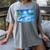 Frutiger Aero Dolphin Sunset Ocean With Palm Trees Y2k Women's Comfort Colors T-Shirt Gray Frutiger Aero Dolphin Sunset Ocean With Palm Trees Y2k Women's Comfort Colors T-Shirt Gray