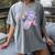 Frutiger Aero Y2K Chrome Phone Butterfly Women's Comfort Colors T-Shirt Gray