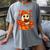 Ghost Reading Book Lovers Autumn Fall Halloween Women's Comfort Colors T-Shirt Gray