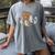Ghosts Reading Books Teacher Halloween Librarian Book Lover Women's Comfort Colors T-Shirt Gray