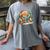 Gingerbread Reading Book Lovers Christmas Bookworm Librarian Women's Comfort Colors T-Shirt Gray