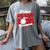 Girlfriend Of a 2025 Graduate Prom Graduation 25 VolleyBall Women's Comfort Colors T-Shirt Gray