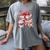 Girly Coquette Gingerbread Books And Hot Cocoa Cozy Season Women's Comfort Colors T-Shirt Gray
