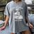 Good Girls Read Bad Books Skeleton Reading Book Halloween Women's Comfort Colors T-Shirt Gray