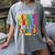 Goodbye Kinder Garten Hello 1st Grade Graduation 2024 Women's Comfort Colors T-Shirt Gray