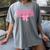 Graduate 2025 Class Of 2025 Senior Coquette Bow Graduation Women's Comfort Colors T-Shirt Gray