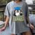 Graduate Penguin Class Of 2025 Kids Graduation Women's Comfort Colors T-Shirt Gray