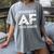 Graduated AF 2018 Senior Graduation Shirt Women's Comfort Colors T-Shirt Gray
