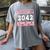 Graduating Class Of 2042 First Day Of School 2042 Graduation Women's Comfort Colors T-Shirt Gray