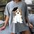 Graduation Beagle Dog 2017 Graduate Graduation Tee Women's Comfort Colors T-Shirt Gray