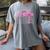 Graduation Class Of 2026 Senior 2026 Pink Bow Coquette Women's Comfort Colors T-Shirt Gray