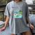 Grass Fun UI UX Er Computer Retro Fish Frutiger Aero Premium Tri-Blend Women's Comfort Colors T-Shirt Gray