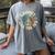 Groovy Like The 70s Peace Aesthetic Nostalgia 1970's Retro Women's Comfort Colors T-Shirt Gray