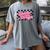 Groovy Senior Class Of 2026 Coquette Pink Bow Graduation Women's Comfort Colors T-Shirt Gray