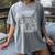Groovy Support Your Local Library Book Reader Lover Bookworm Women's Comfort Colors T-Shirt Gray