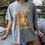 Halloween Fully Booked This Fall Book Ginger Cat Reading Women's Comfort Colors T-Shirt Gray