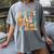 Happy Last Day Of School Groovy Teacher Student Graduation Women's Comfort Colors T-Shirt Gray