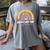 HAPPY LAST OF DAY SCHOOL Rainbow Teacher Student Graduation Women's Comfort Colors T-Shirt Gray