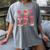 Hearts Reading Book Lovers All Booked For Valentine Women's Comfort Colors T-Shirt Gray