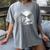 Hedgehog Reading Book Full Moon Lake Scenery Women's Comfort Colors T-Shirt Gray