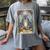 The Hermit Cat Tarot Card Introvert By Georgi Women's Comfort Colors T-Shirt Gray