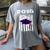 High School Graduation T Shirt Flag College Graduation Women's Comfort Colors T-Shirt Gray