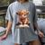 Highland Cow Reading Book Bookworm Women's Comfort Colors T-Shirt Gray