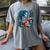 Hot Tea & Spicy Books Skeleton Reader Women's Comfort Colors T-Shirt Gray