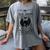 Introvert Apparel Emporium Mothman Tarot Card Antisocial Butterfly Cryptozoologist -Adults Grey Women's Comfort Colors T-Shirt Gray