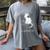 Introvert Cat With Coffee On Computer Antisocial Emo Goth Women's Comfort Colors T-Shirt Gray