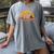 Introvert Me Happy Retro Sunset Capybara Tee Women's Comfort Colors T-Shirt Gray