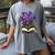Irises Flowers Book Iris Floral Women's Comfort Colors T-Shirt Gray