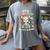 It's a Good Day To Read a Book Cute Giraffe Women's Comfort Colors T-Shirt Gray