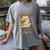 It's Not Hoarding If It's Books Book Lover Graphic Women's Comfort Colors T-Shirt Gray