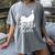 It's Way Too Peopley Outside Cute Cat Introvert Women's Comfort Colors T-Shirt Gray