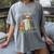 Just a Girl Who Loves Books And Birds Book Reading Bird Love Women's Comfort Colors T-Shirt Gray