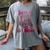 JUST A GIRL WHO LOVES BOOKS LIBRARIAN BOOK LOVERS BOOKWORM Women's Comfort Colors T-Shirt Gray