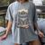 Just A Girl Who Loves Cats & Books Bookish Women Women's Comfort Colors T-Shirt Gray